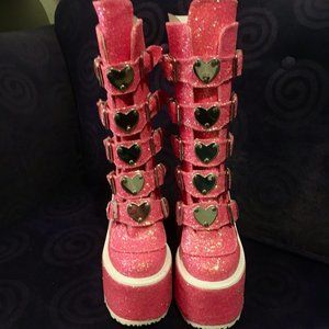 Demonia Swing CANDY LOVESICK TRINITY BOOTS
